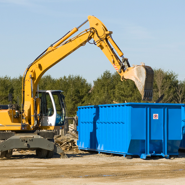 what size residential dumpster rentals are available in Fruitland